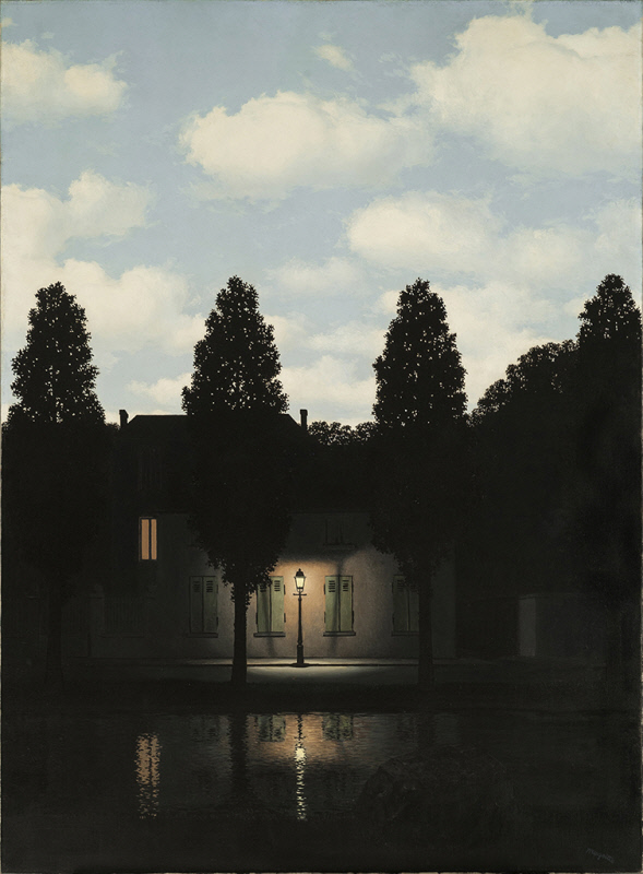 vin vedholdende London René Magritte, Belgian, 1898 - 1967 - The Dominion of Light (L&#39;empire  des lumières) - The Menil Collection - The Menil Collection